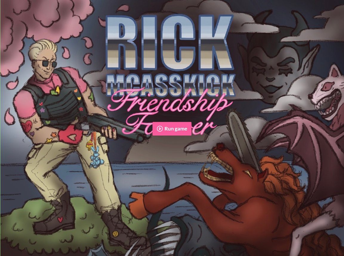 Rick McAssKick: Friendship Forever — itch.io title screen