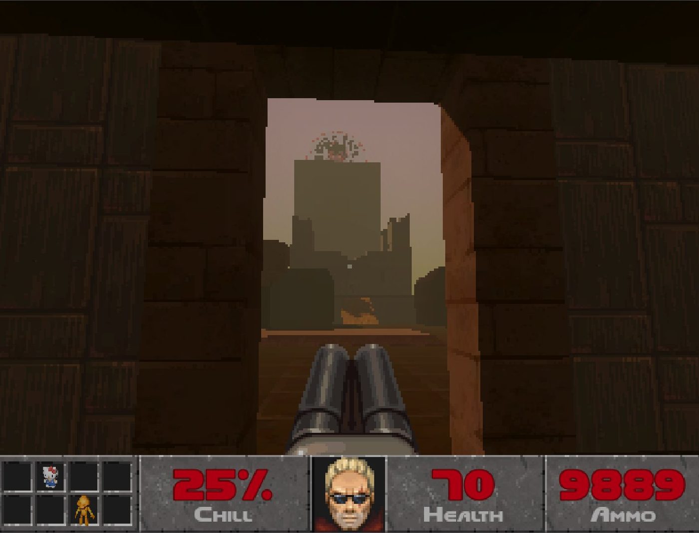 Game HUD later game state with items