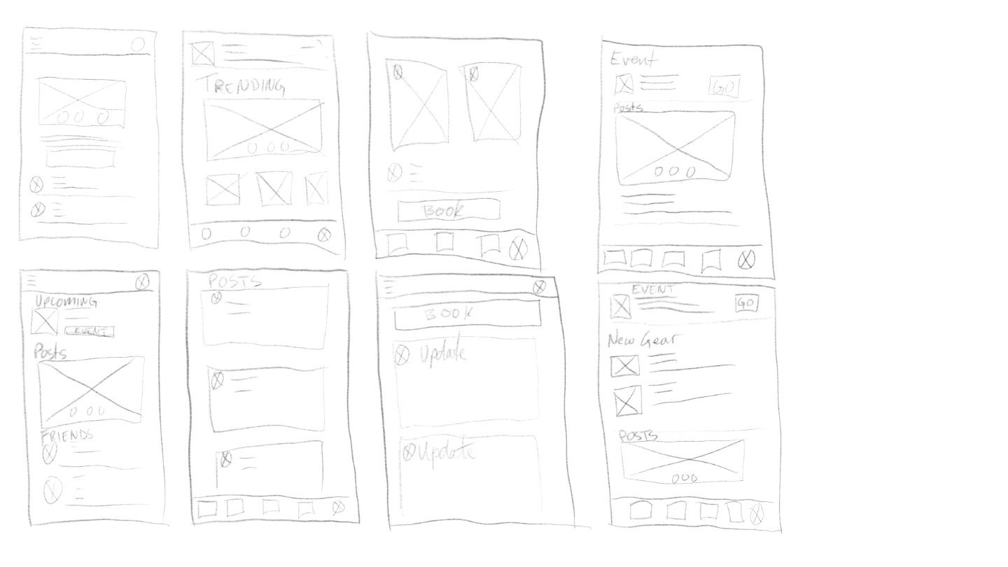 Paper wireframes for inTents