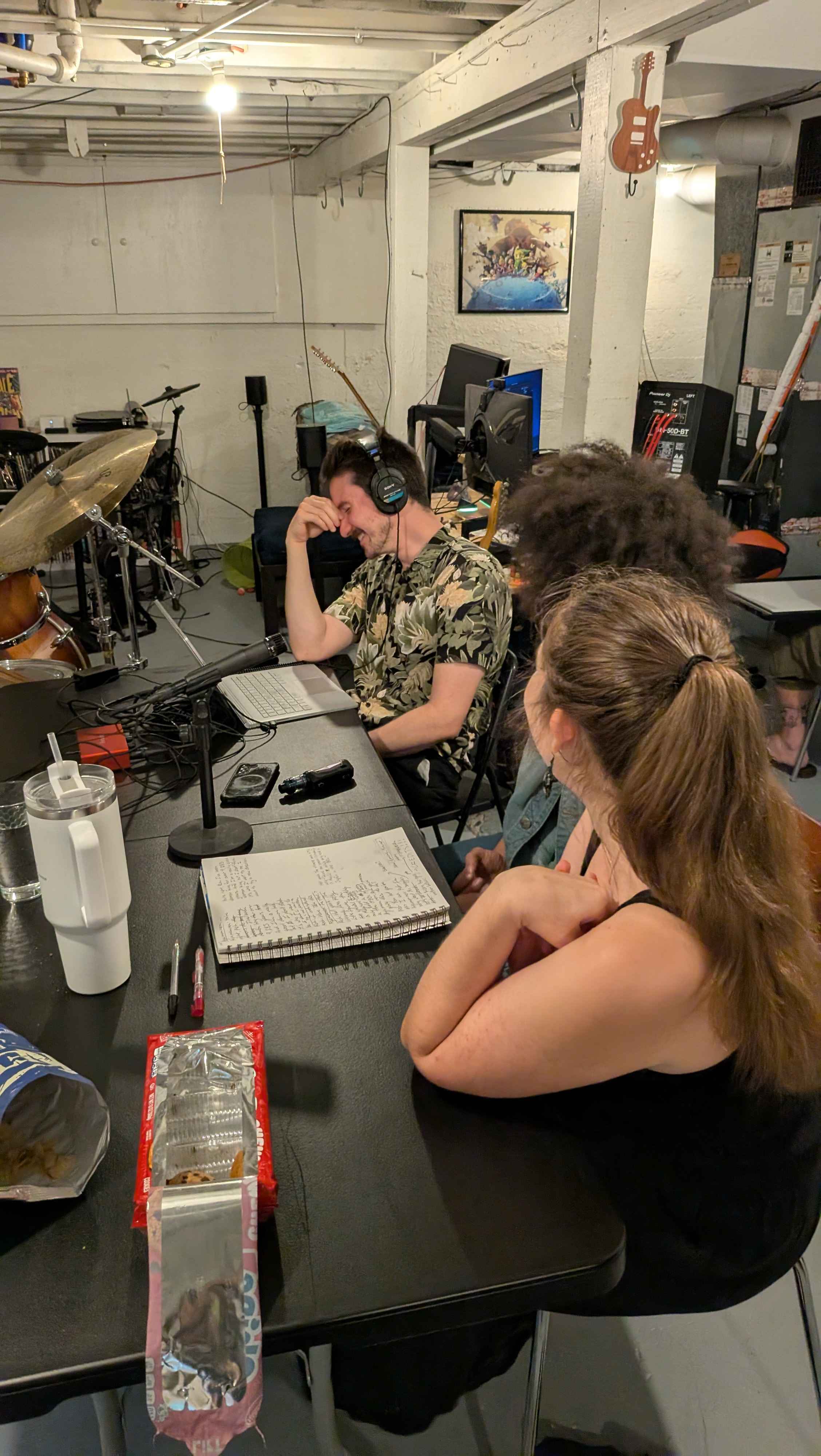 Rick McAssKick Game group laughing during playtesting
